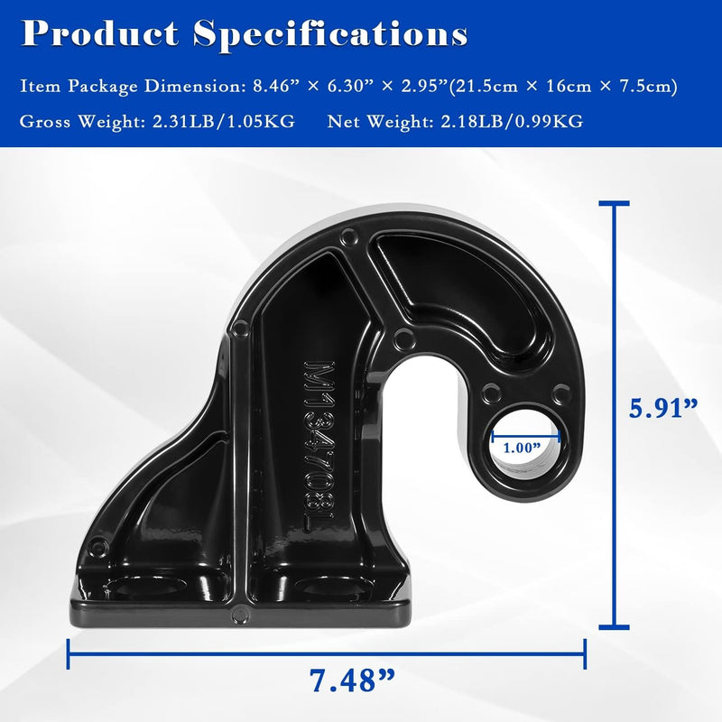 M134708L Left Hand Lower Hood Pivot for Peterbilt 377 378 379 Replaces 13-04708L