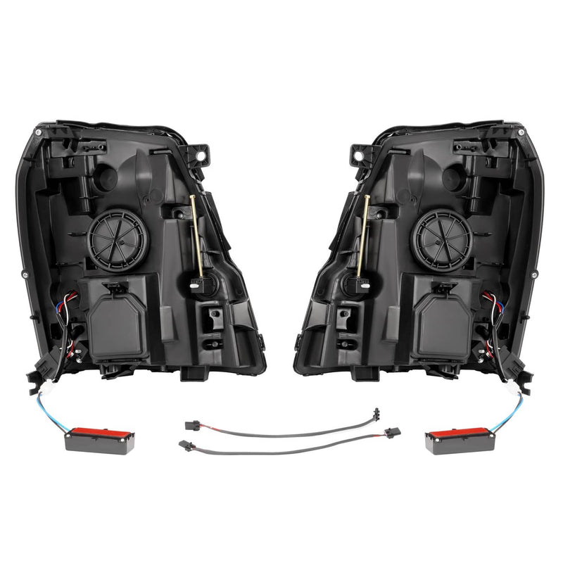 DURAFORCE LED Projector Headlights HID/Xenon for Cadillac Escalade 2007-2010-2014 ESV EXT