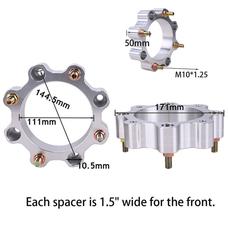 1.5" 4/144 Front Wheel Spacers Pair Alba Racing for Honda TRX 450R 400EX 400X