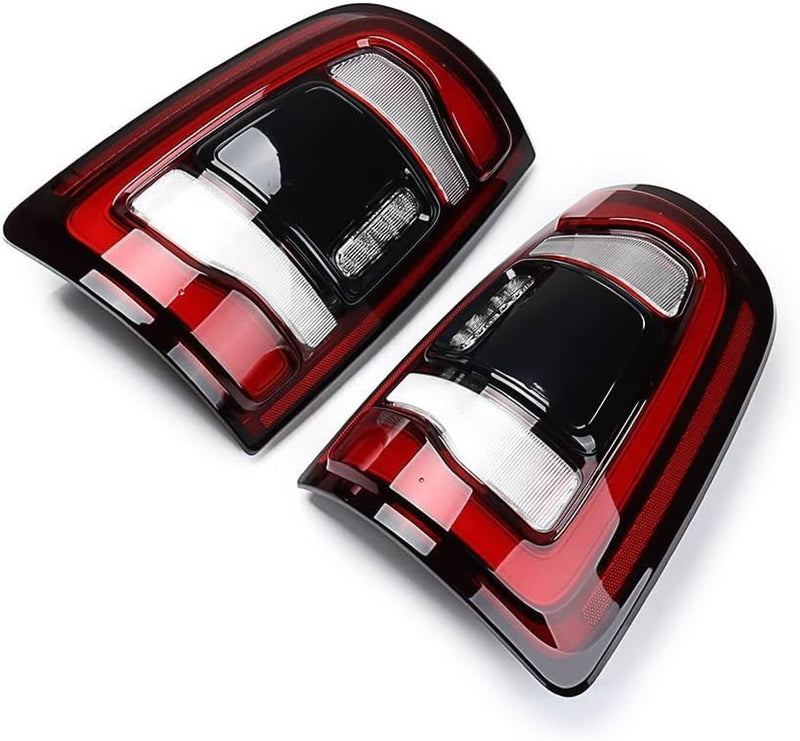 2Pcs LED Tail Lights w/Blind Spot for Dodge RAM 2500 3500 2019-2024 Black Bezel