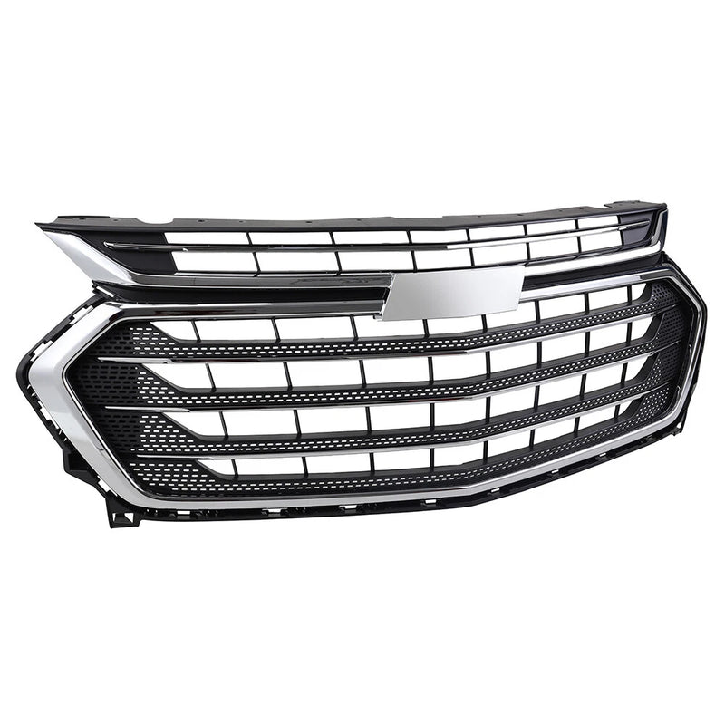 DURAFORCE Chrome Front Bumper Upper+Lower Grille For Chevrolet Chevy Traverse 2018 19-2021