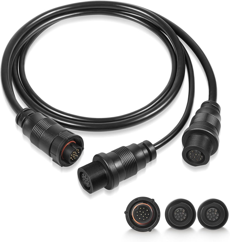 720111-1 14 M ID SIDB Y Splitter Cable for Humminbird SOLIX And APEX Fish Finder