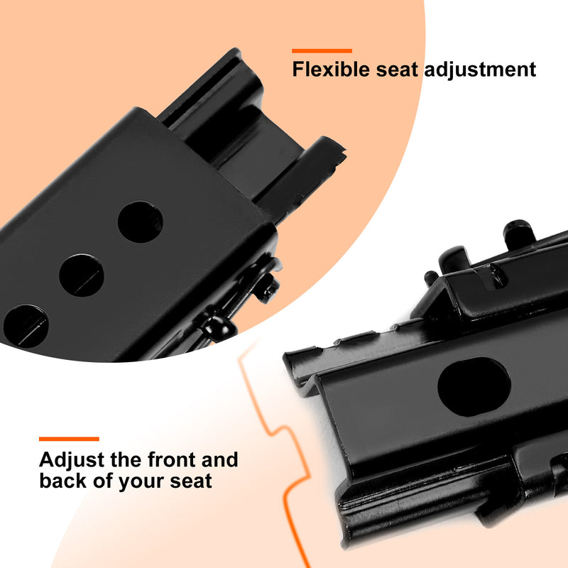 Black Front Seat Slider Dual Lock Seat Base Mounting Track Assembly Universal