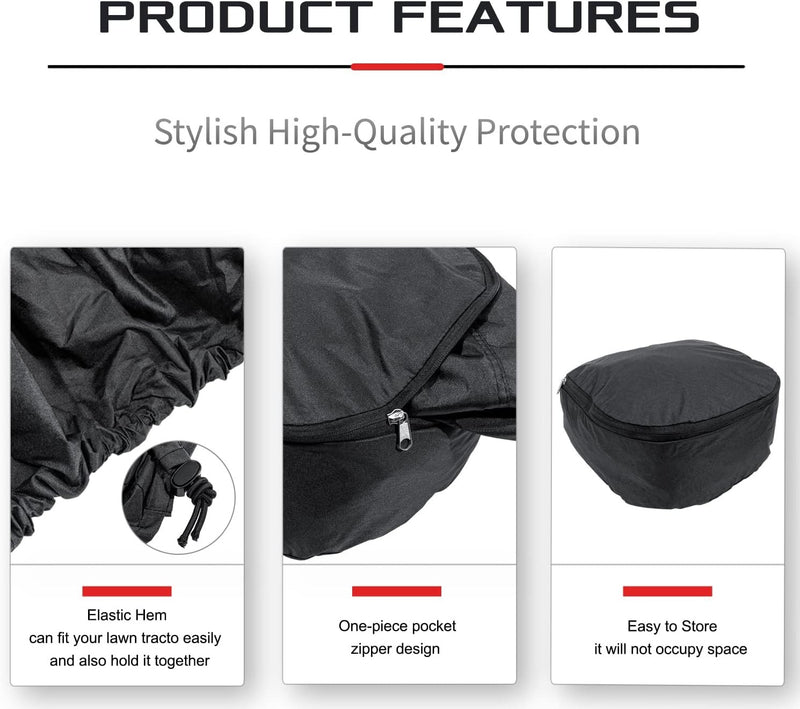 LP93647 Deluxe Riding Mower Cover Waterproof for John Deere X300-X700 Series