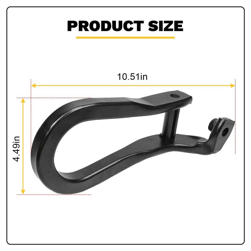 84072464 Pair Black Tow Hooks Kit for 2015-2019 Silverado Sierra 2500HD 3500HD