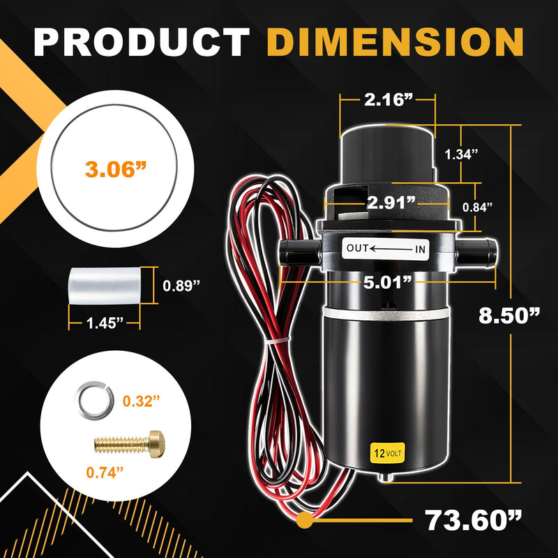 37041-0010 Marine Electric Toilet Macerator Sub Assembly Kit 12-Volt Replacement