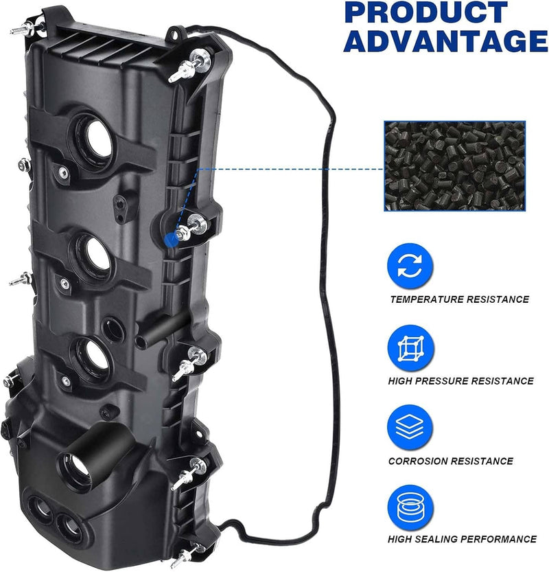2x Valve Covers for 13-16 Ford F-150 15-17 Expedition 3.5L Turbo Aluminum