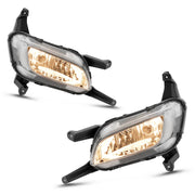 DURAFORCE Halogen Fog Lights with Bezel Chrome Trim for Kia Optima 2014 2015 RH LH Pair