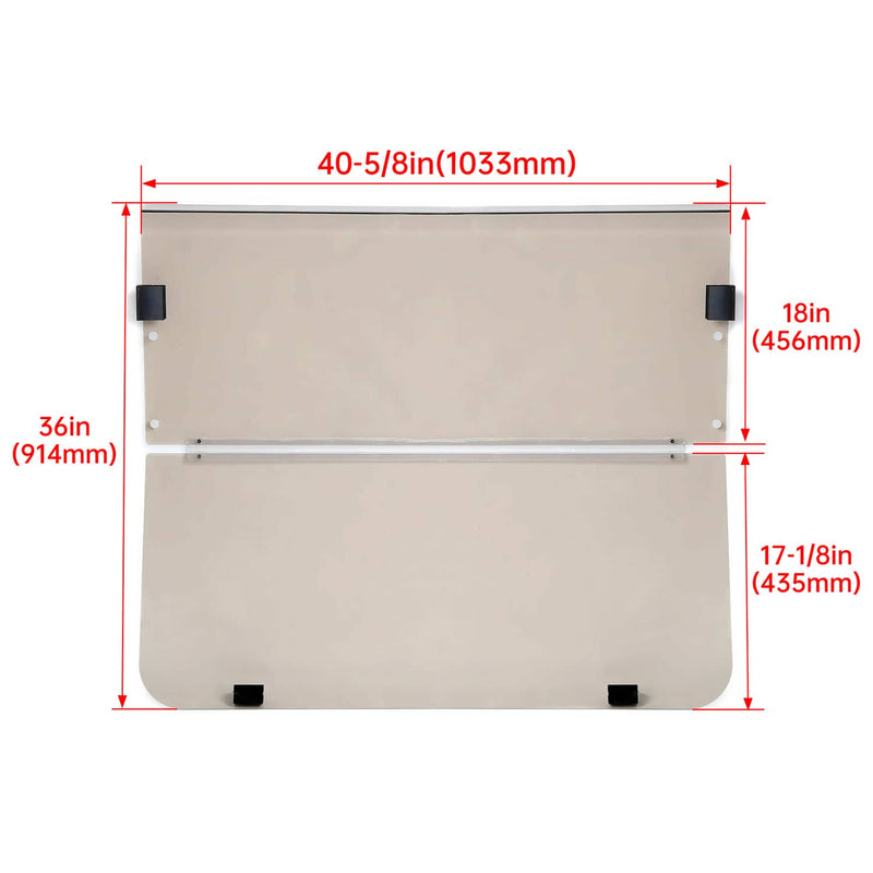 Golf Cart Tinted Folding Windshield Windscreen for Yamaha G14 G16 G19 1995-2003