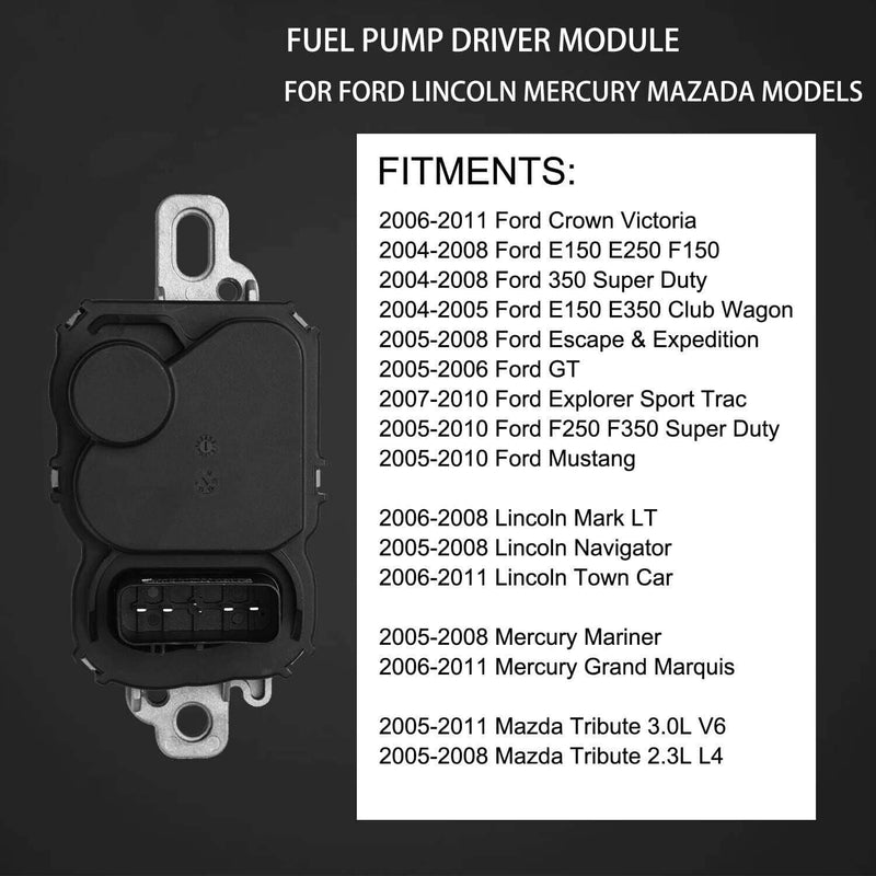 DURAFORCE 590-001 Fuel Pump Driver Module for Ford F150 4.6L 5.4L 4.2L V8 Truck