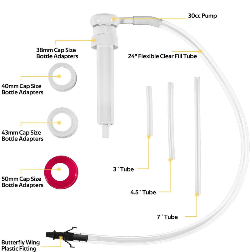 30cc Fluid Pump for Gallon Wide Mouth Quart Bottles Transfer Gear Oil