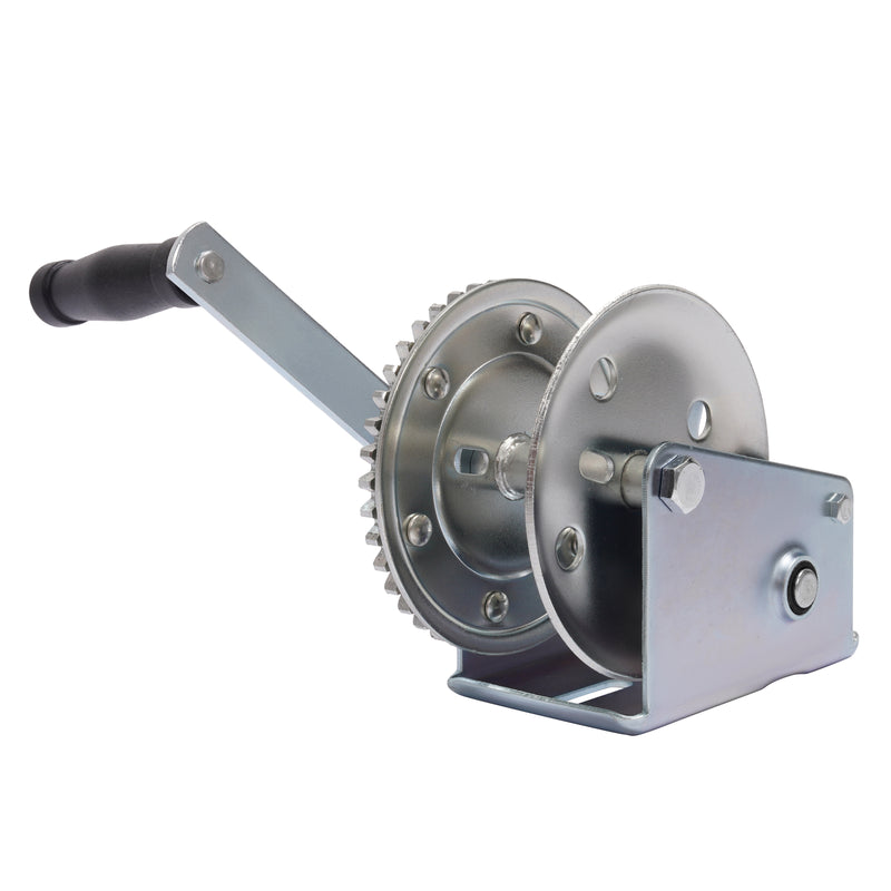 1400LBs Steel Horizontal Hand Pulling Ratchet Winch Galvanized for Boat Trailer