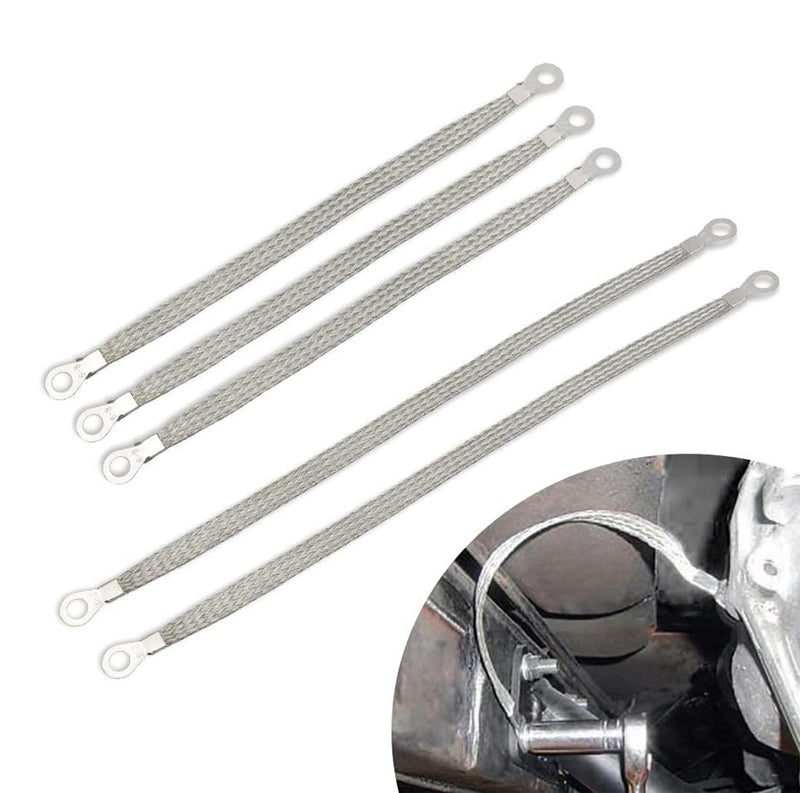 5x Universal Automotive Ground Strap Tinned Copper Engine Ground Cable