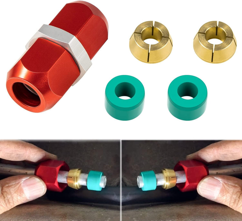 800-643 5/16" Aluminum Line Splice Repair Kit 5PCS for A/C Coolant