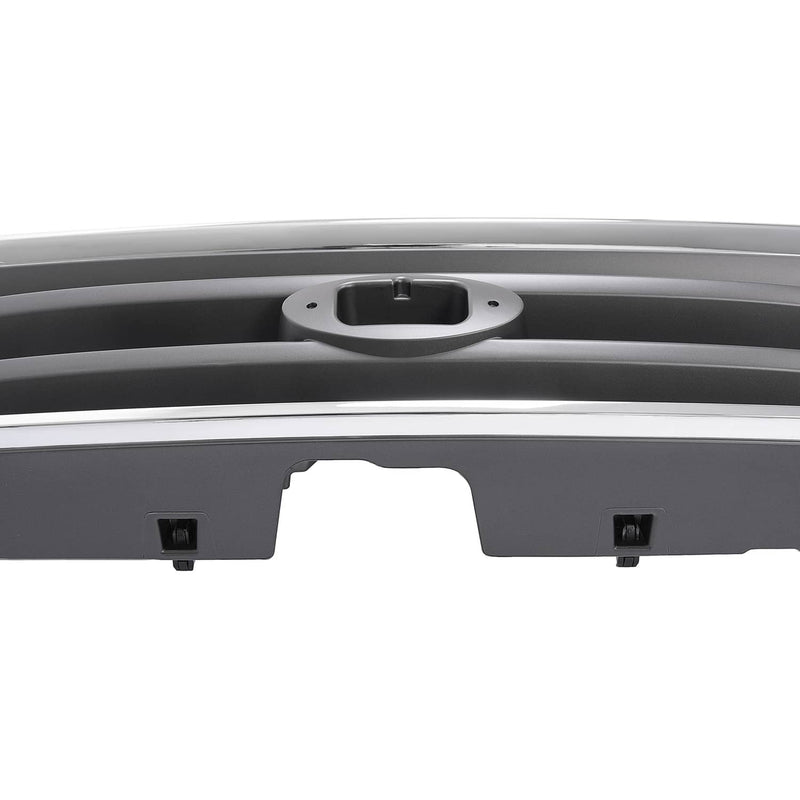 DURAFORCE Front Chrome Shell Grille with Gray Insert for Subaru Forester 2003-2005