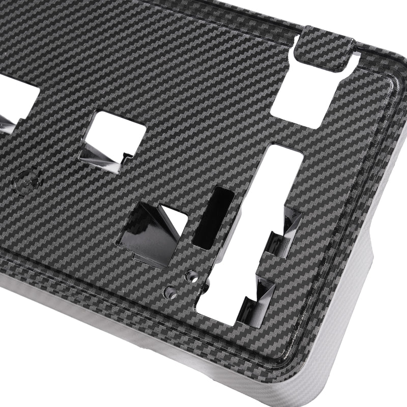 Front License Plate Mount Holder Carbon Style for Ford F-150 F150 2021-2023