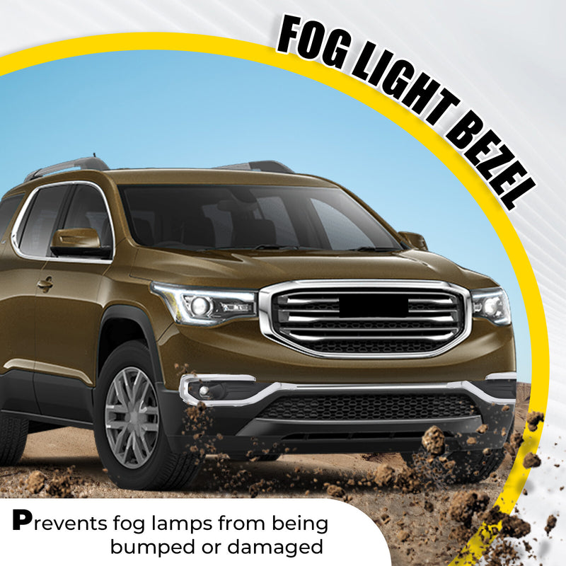 Fog Light Trim Bezel Driving Lamp for GMC Acadia 2017-2019 Passenger Right Side