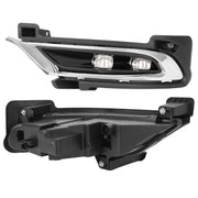 DURAFORCE LED Chrome Fog Lights Driver Passenger Side for Chrysler 300 2015-2024 2021 Pair