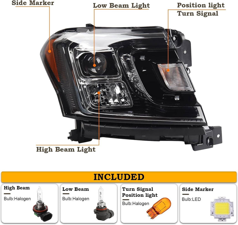 JL1Z13008J JL1Z13008K LED Left Right Headlight for Ford Expedition 2018-2021
