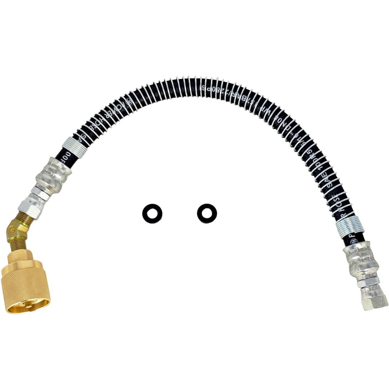 DURAFORCE 18 Inch Forklift Propane LPG Female Tank Connector Crimped Spiral