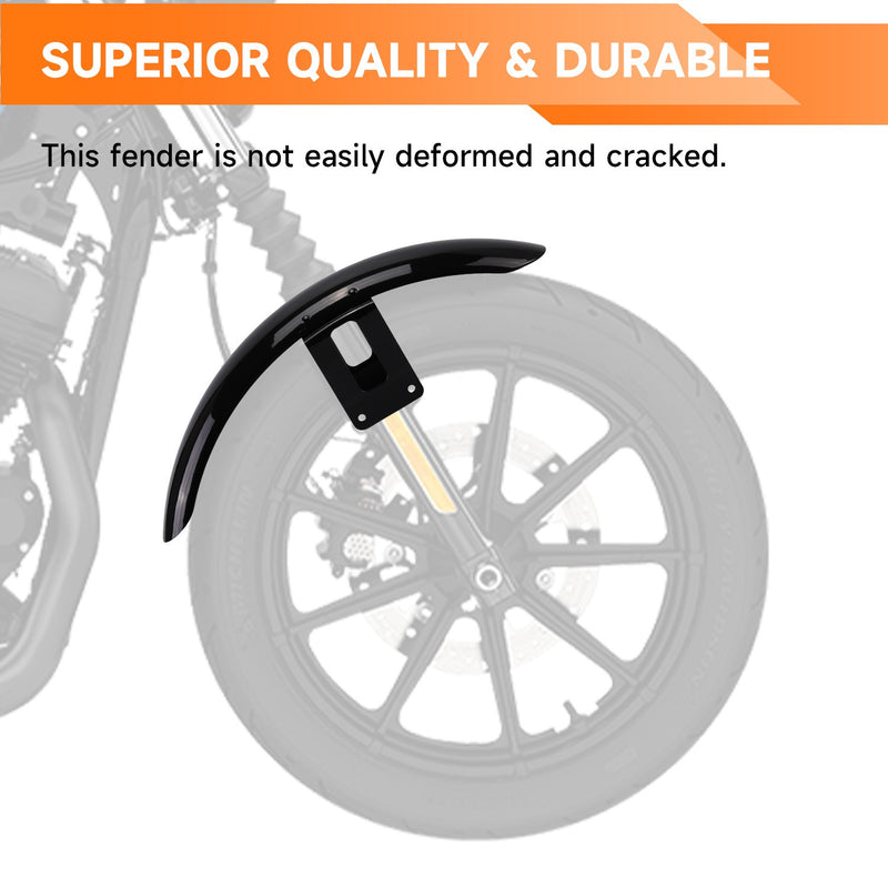 Vivid Black Front Fender for Harley Sportster XL Iron 1200 XL883 XL1200 72
