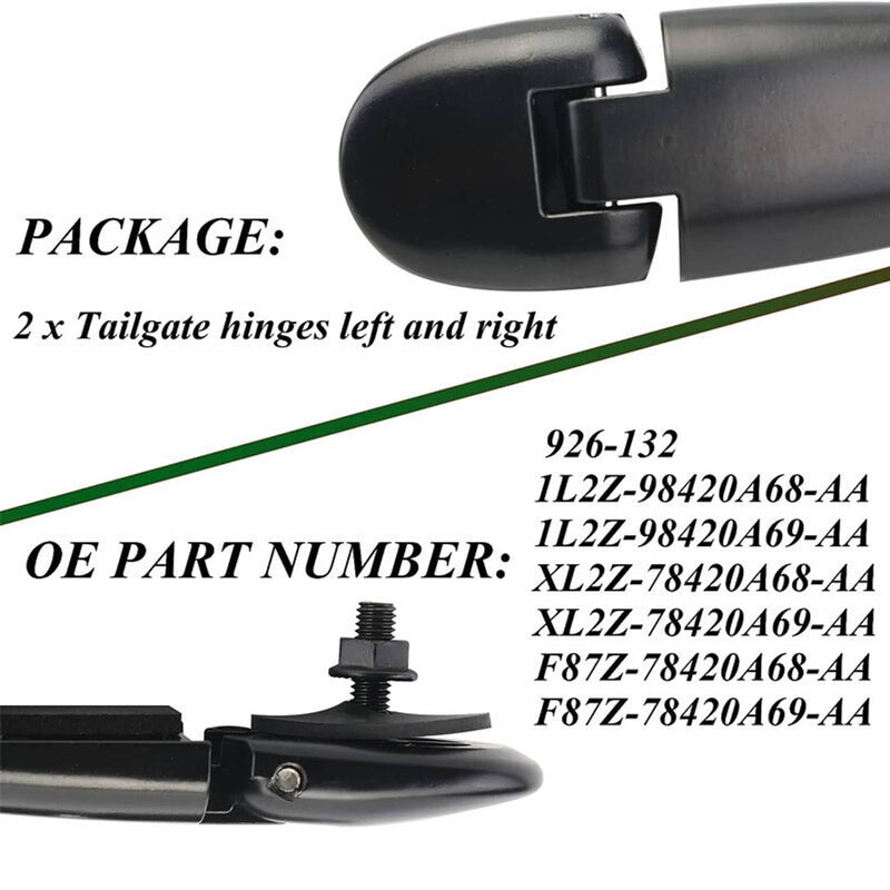 2Pcs Rear Back Door Tail Gate Glass Window Hatch Hinge for Ford Explorer Sport