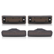 DURAFORCE Smoke LED Front & Rear Side Marker Lights for El Camino & Caballero 1978-1987 4x