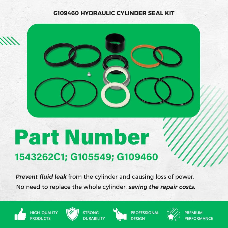 1543262C1 Loader Lift Cylinder Seal Kit for Case 580C 580D 580SD 580E