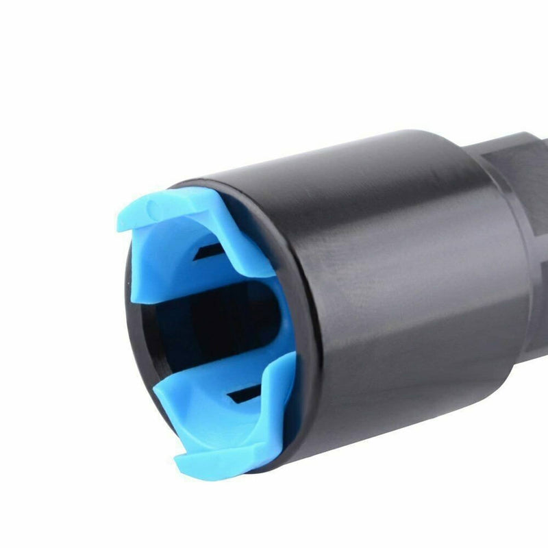 Black -6AN AN6 Fuel Adapter Fitting to 3/8 GM Quick Connect LS Clip Female