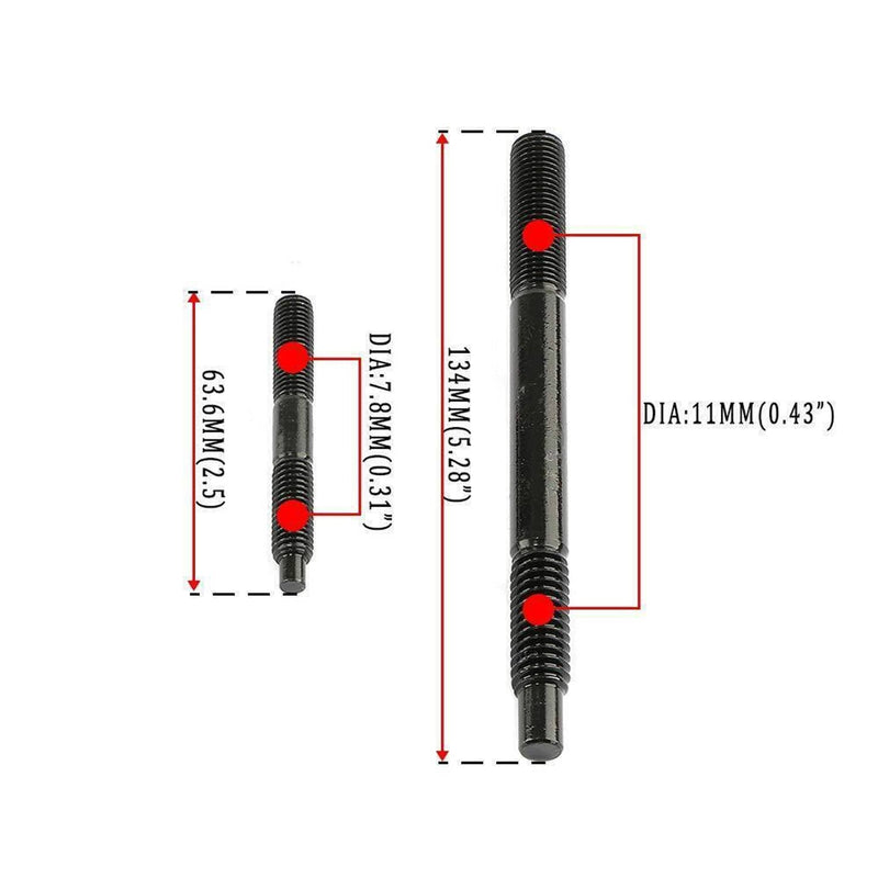Head Studs Bolts Kit Black for Chevy GM 4.8L 5.3L 5.7L 6.0L 6.2L 7.0L