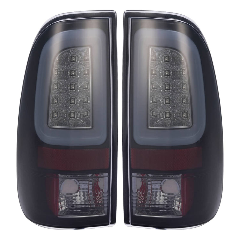 DURAFORCE Black Smoke LED Tube Tail Light Brake Lamp for Ford F150 97-03 F250 F350 99-07