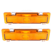 DURAFORCE Yellow Lens Side Marker Lights for Chevy Camaro for Pontiac Firebird 82-92 2PC