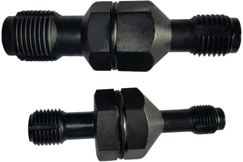 2PCS Spark Plug Hole Thread Chaser 10 12 14 18mm Re-threader Tap Cleaning Tool
