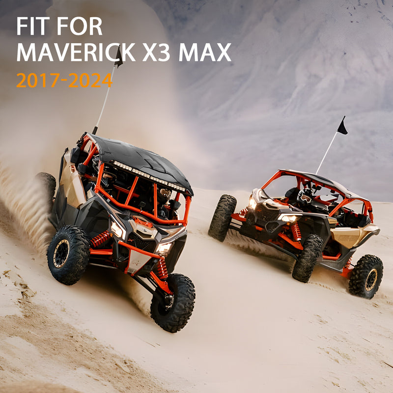 Plastic Hard Roof Top for Can Am Maverick MAX X DS Turbo R RR 4 Seater 4 Piece