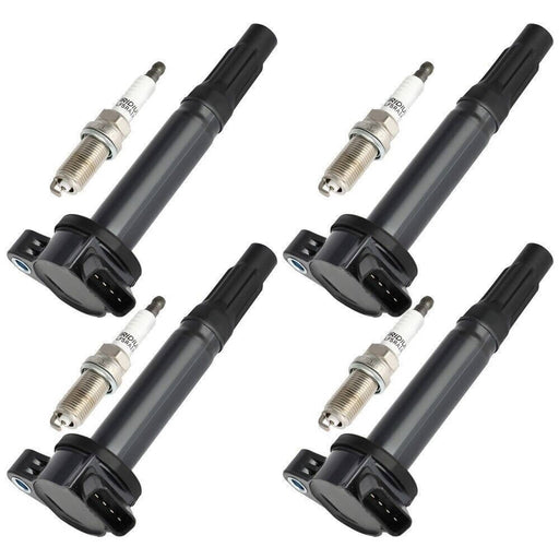 DURAFORCE UF487 Ignition Coil Spark Plug Kit for Toyota Camry RAV4 Avalon L4 2.5L 4 Pieces