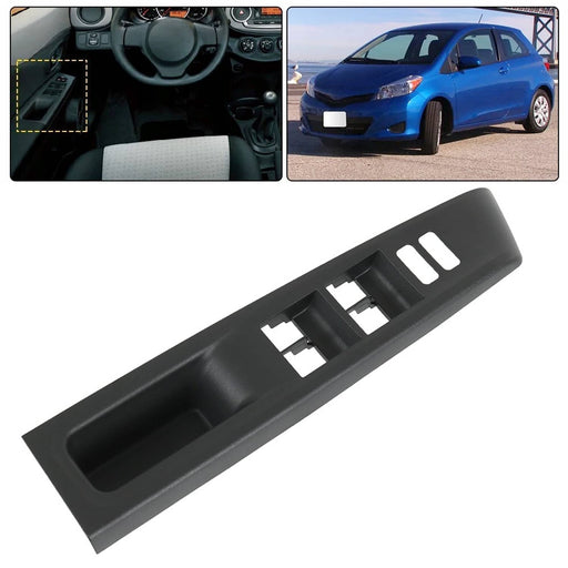 DURAFORCE Left Driver Door Window Switch Bezel Trim for Toyota Yaris 2012-2014