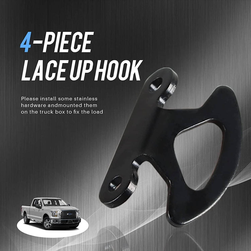 Truck Bed Tie Down Hooks Anchors Bracket for 2000-2017 Ford F150 Inner