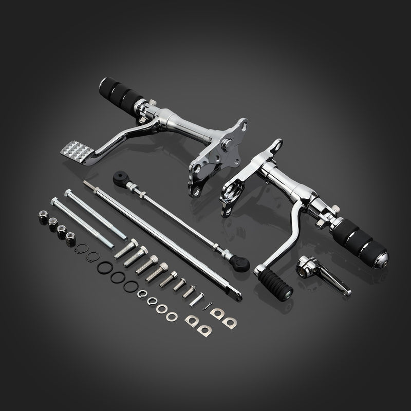 Complete Forward Control Pegs Levers Linkage for Sportster 883 1200 1991-2003