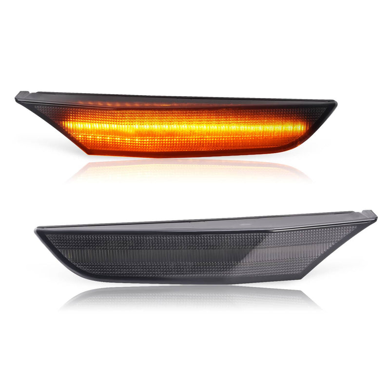 DURAFORCE LED Side Marker Lights Left Right Smoke for Infiniti G35 Sedan 2001-2006 2PCS