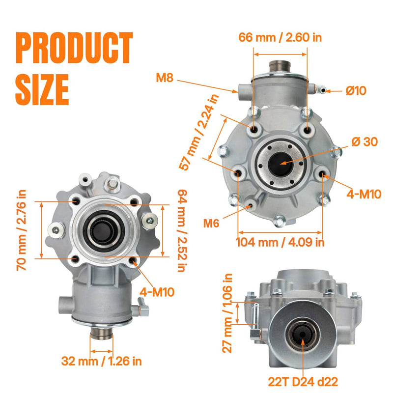 27400-05G10 Rear Differential for Suzuki LTZ250 Quadsport Z250 2004-2009