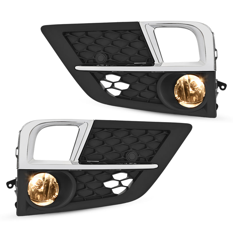 Front Bumper Fog Lamp Bezel Chrome Trim for Honda Odyssey 2018-2020 Set