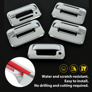 DURAFORCE Chrome Door Handle Tailgate Covers With Keypad for Ford F150 2004-2014 4 Door