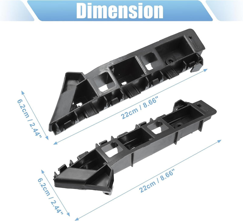 2X Front Left and Right Bumper Support Bracket for 2012-2015 Volkswagen Passat