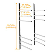 DURAFORCE Wall Mounting Bumper Paint Rack Auto Body With 6 Removable Arms