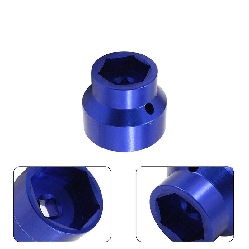 Oil Filter Socket 24mm 36mm for 6.0L 6.4L Ford Powerstroke Diesel 03-10 Blue