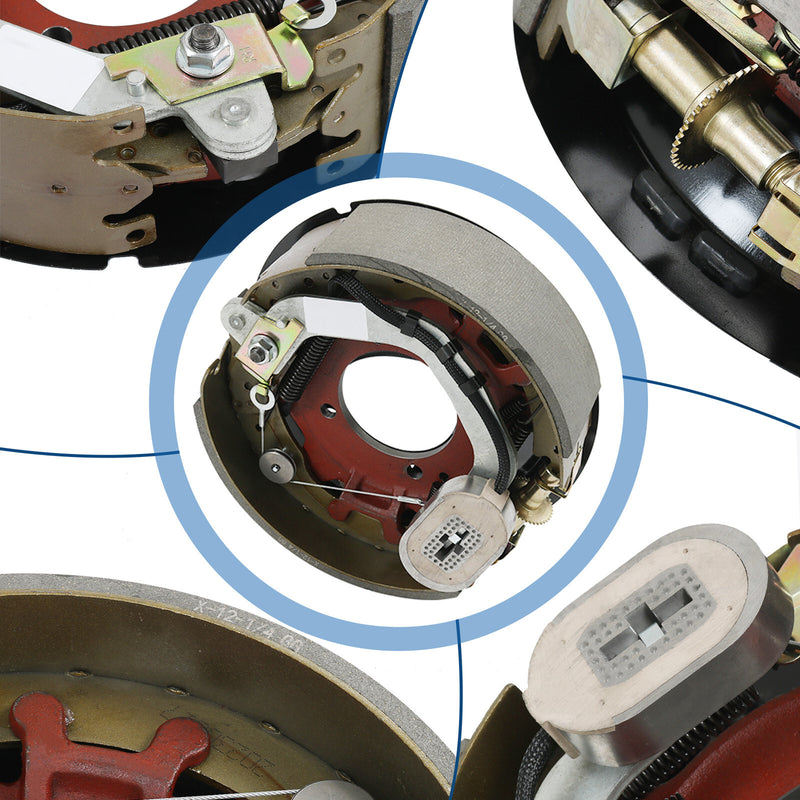 Electric Trailer Backing Plate Brake 12-1/4 x 3-3/8 for Dexter 8K Axle Set