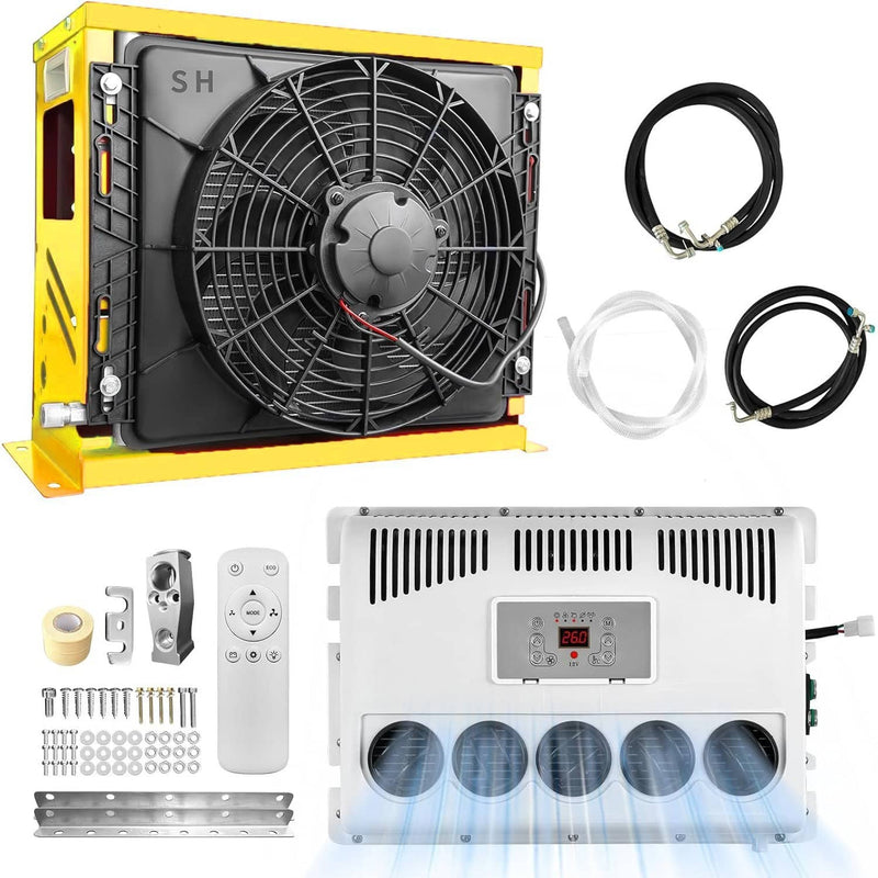 11000 BTU 12V Truck Air Conditioner Split AC for Semi Bus RV Caravan