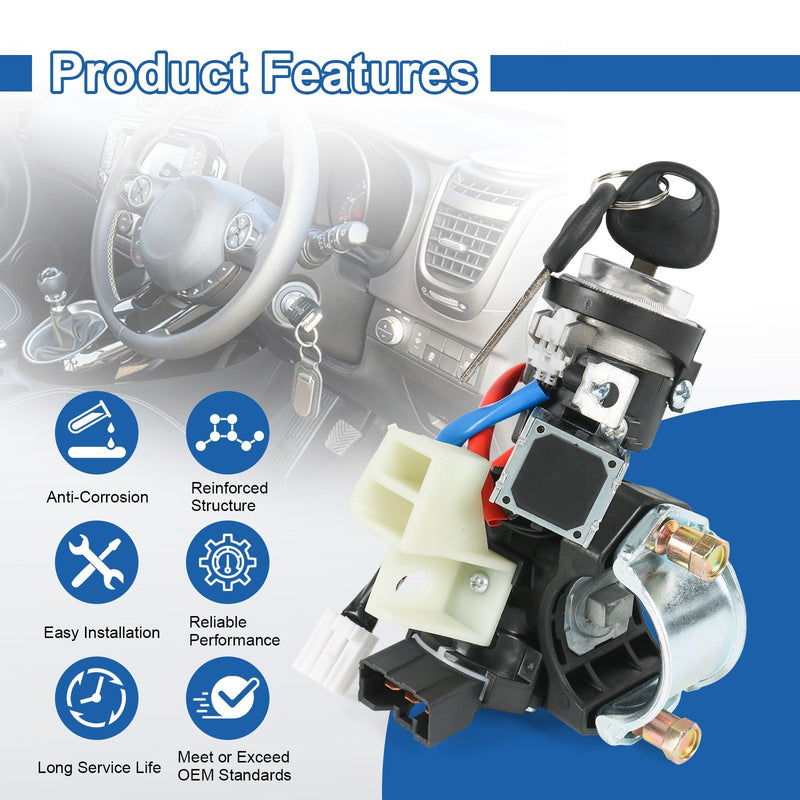81905-2T040 Ignition Lock Switch Door Lock Cylinder Keys for Kia Optima