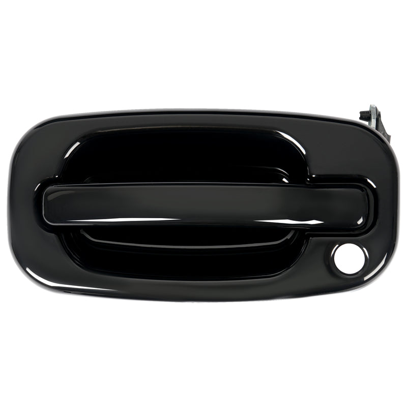 Door Handle Set for Chevy Silverado 1500 1999-2006 Smooth Black Front Outer 2PCS