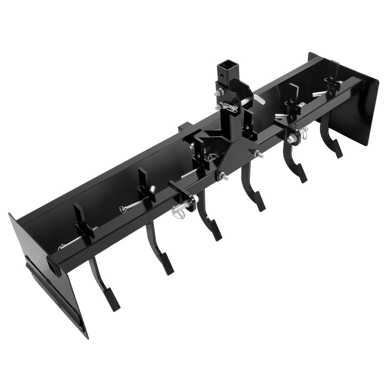 55" Tow Behind Box Scraper Blade Three-Point Quick Hitch for Cat 0 Cat 1